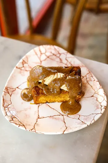 French toast amlou banane, Oma Beaurepaire